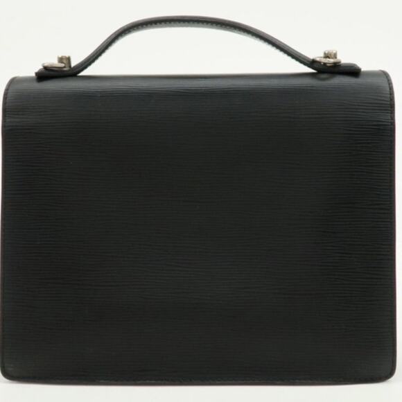 💎✨Beautiful✨💎Authentic Louis Vuitton Epi Monceau Shoulder Bag Hand Bag Noir - Picture 2 of 15